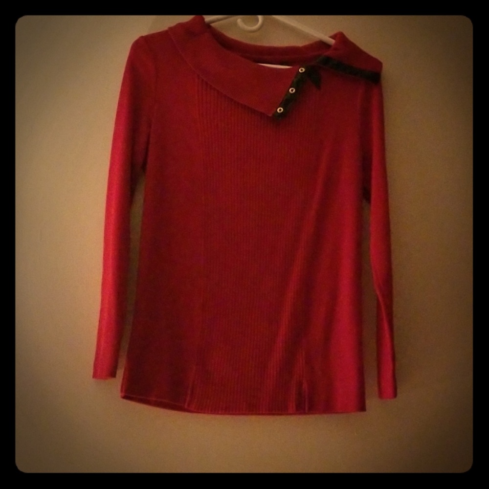 Red Long Sleeve top for sale Medium